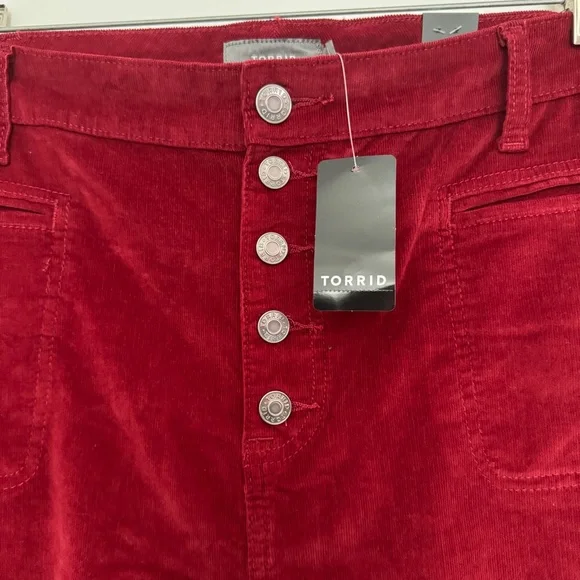 Torrid Red Boot Cut Pants - Picture 5 of 9